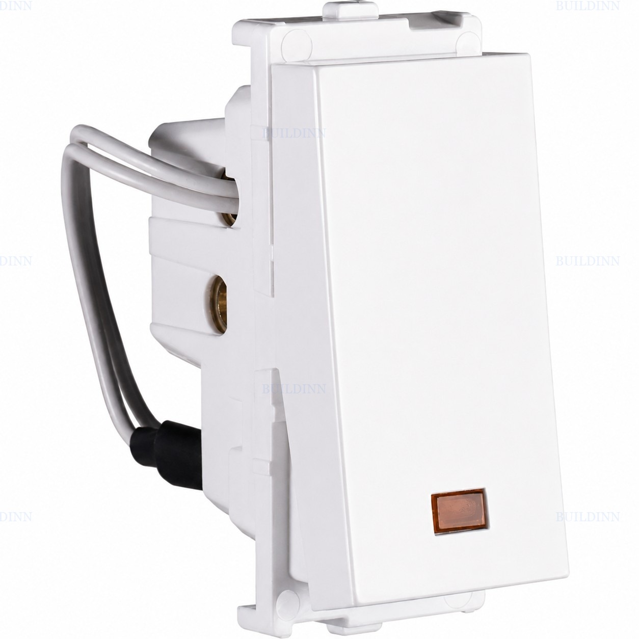 20A 1-Way 1M Modular Switch with Indicator – White
