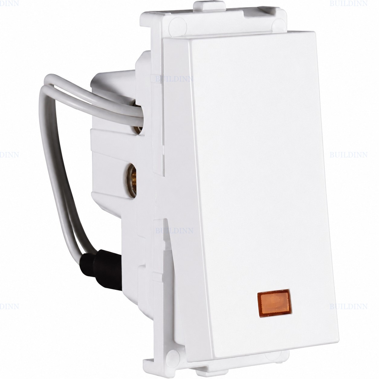 32A Double Pole 2M Modular Switch with Power Indicator – White
