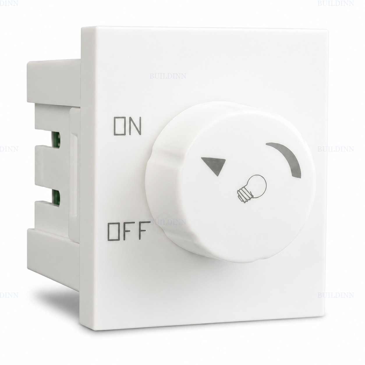 400W 2M Rotary Light Dimmer Switch – White