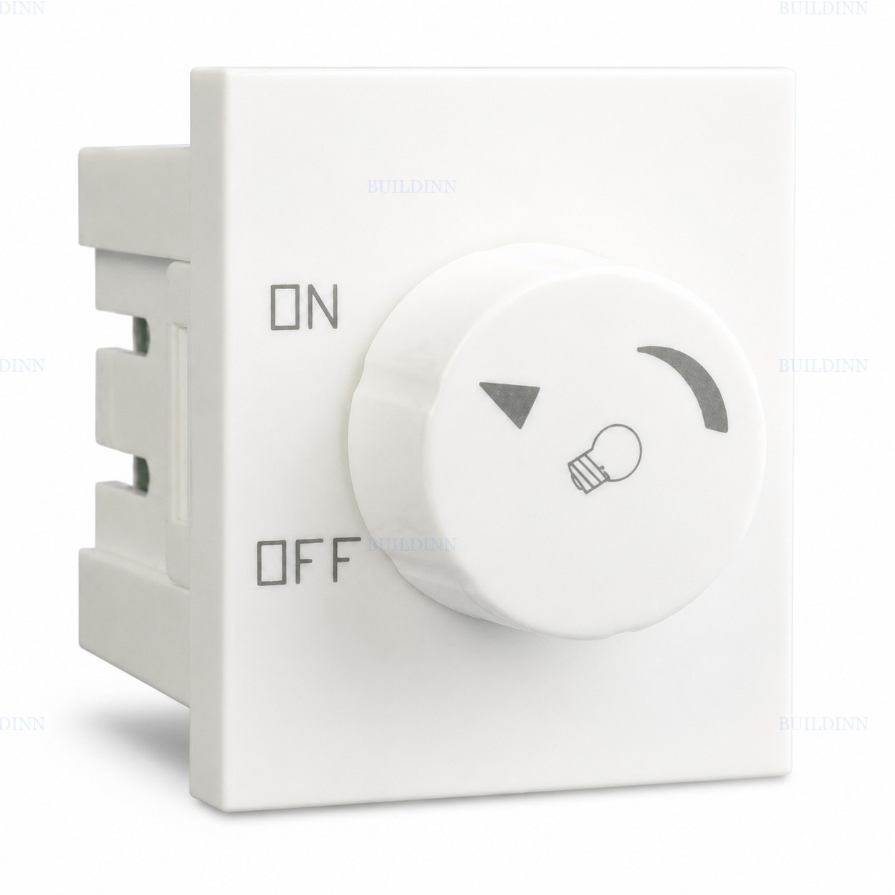 400W 2M Rotary Modular Light Dimmer with ON/OFF Control – White