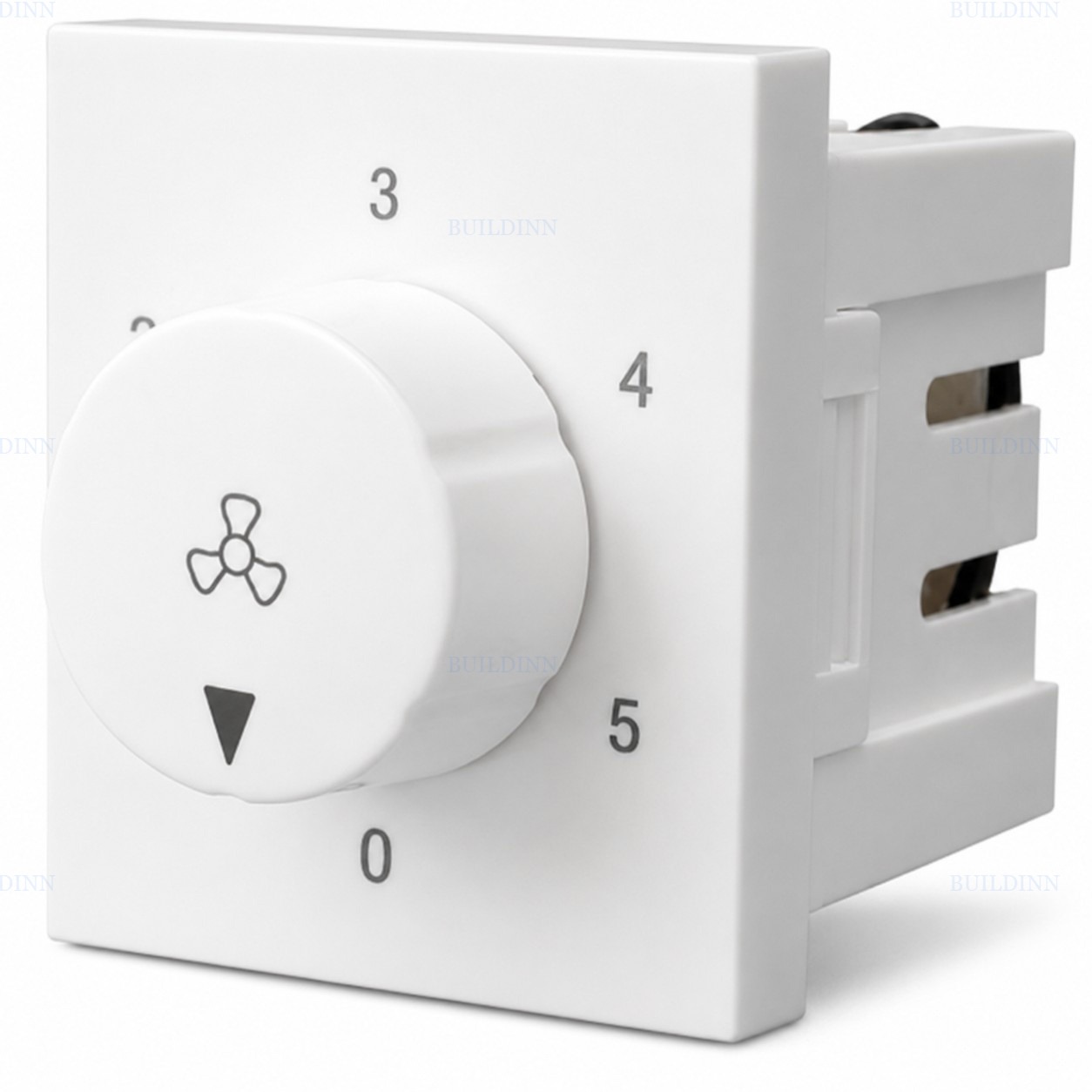5-Step 2M Modular Ceiling Fan Regulator 100W – White