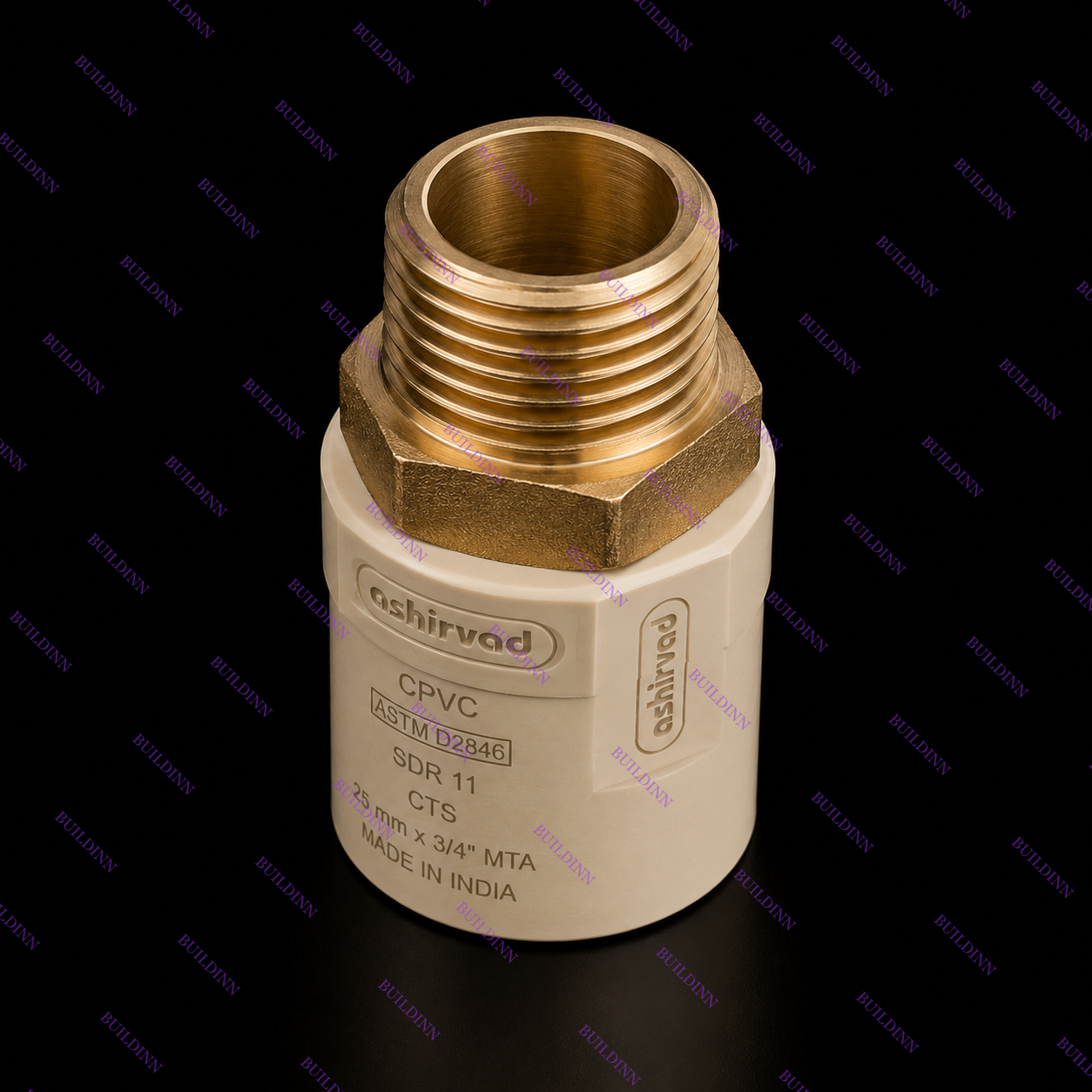 Ashirvad CPVC Male Threaded Adaptor MTA – 25 mm × 3/4 Inch
