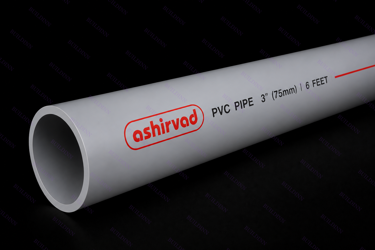 Ashirvad PVC Pipe – 3 Inch / 75 mm – 6 Feet