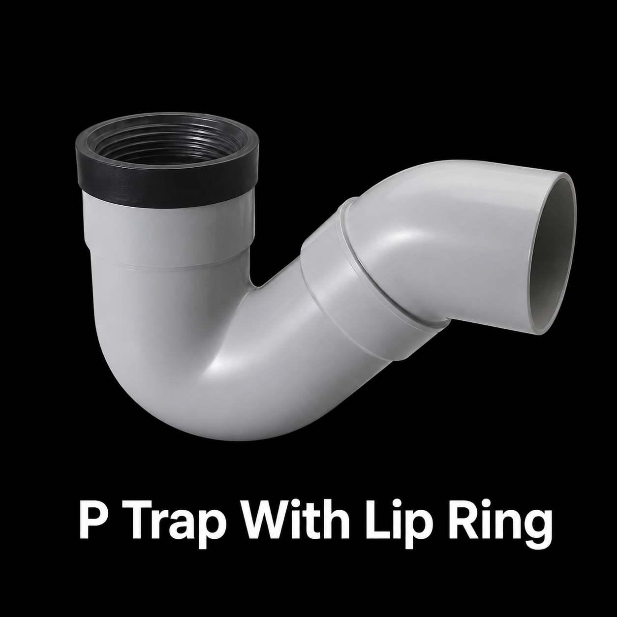 Ashirvad PVC Pushfit P Trap with Lip Ring – 110 × 110 mm