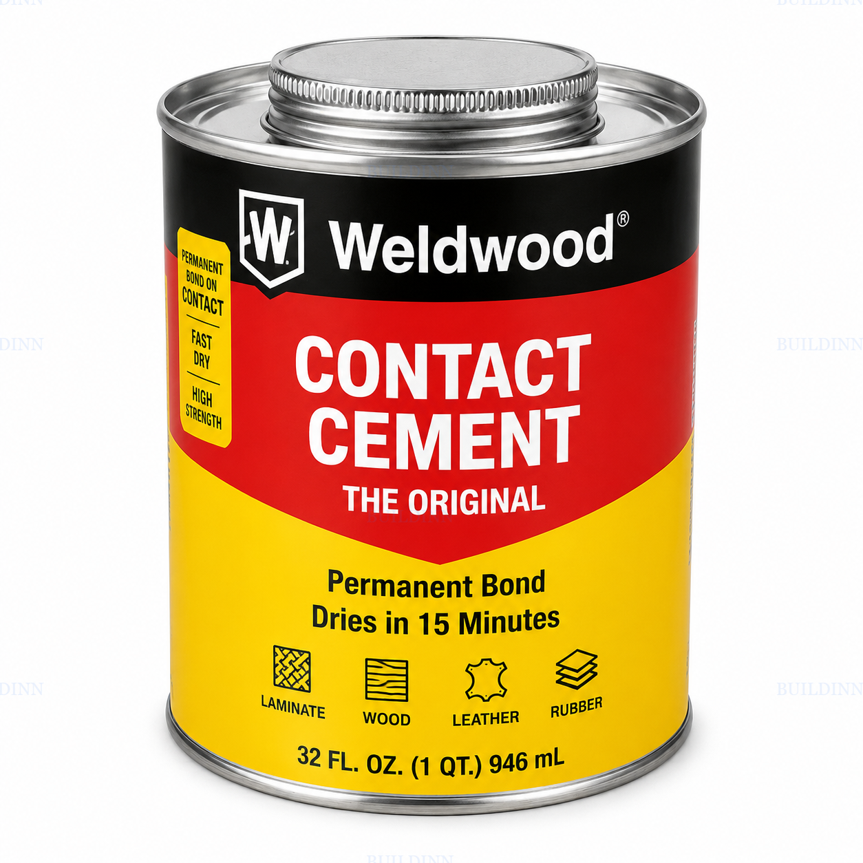 DAP Weldwood Original Contact Cement for Laminate, Wood, Leather & Rubber – 946 ml