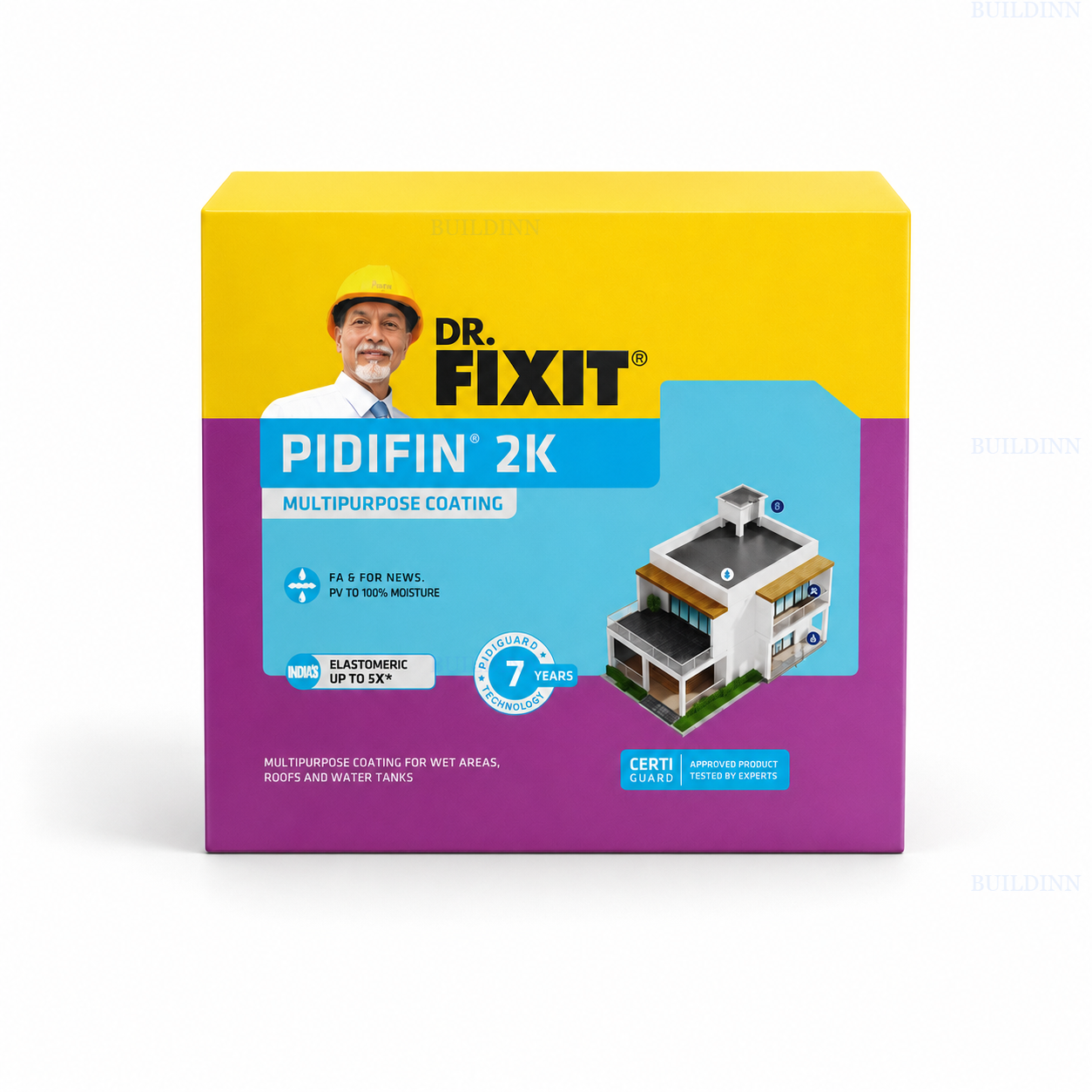 Dr. Fixit Pidifin 2K 15 kg Multipurpose Flexible Cementitious Waterproof Coating