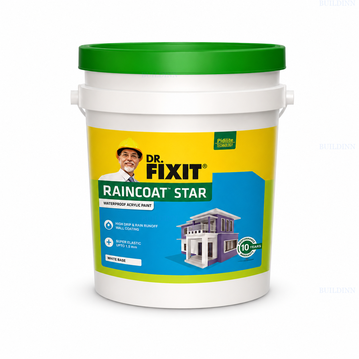 Dr. Fixit Raincoat Star 20 L Waterproof Acrylic Paint for Exterior Walls