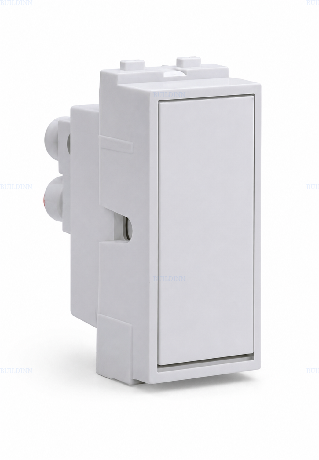 Maru Mozac MT-7001 6A 1-Way Modular Switch – 1M, White