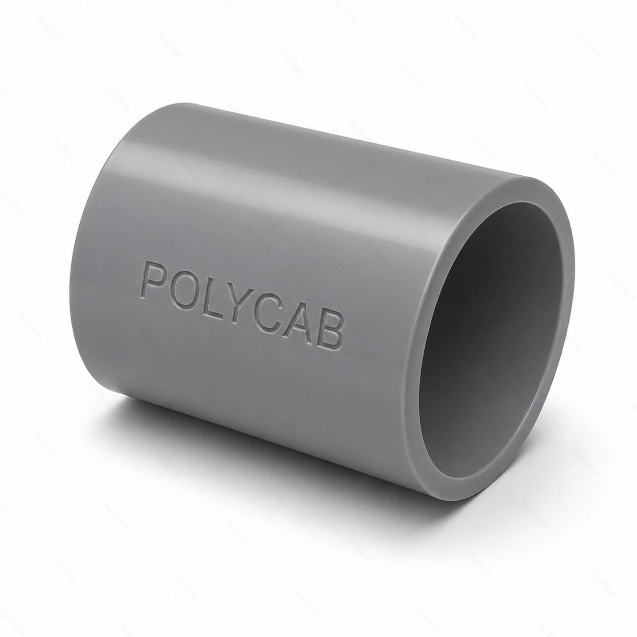 Polycab Grey PVC Conduit Coupler for Electrical Pipe Connection