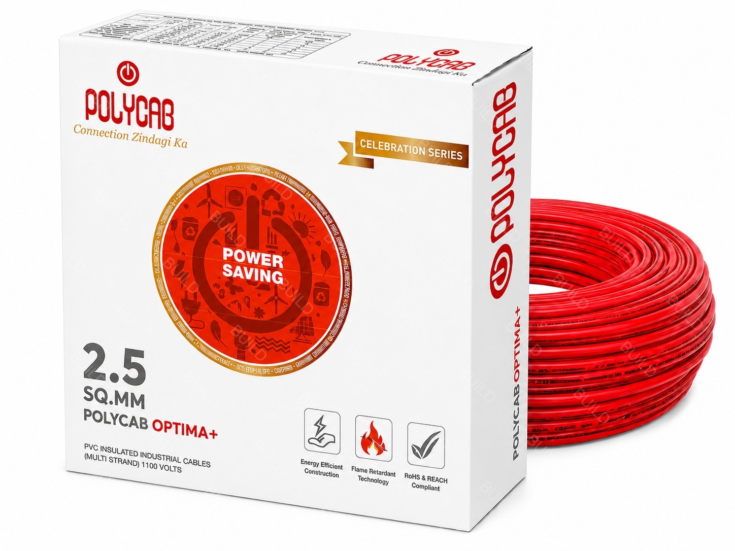 Polycab Optima+ 2.5 Sq.mm  Pvc Insulated Copper Wire – 1100v