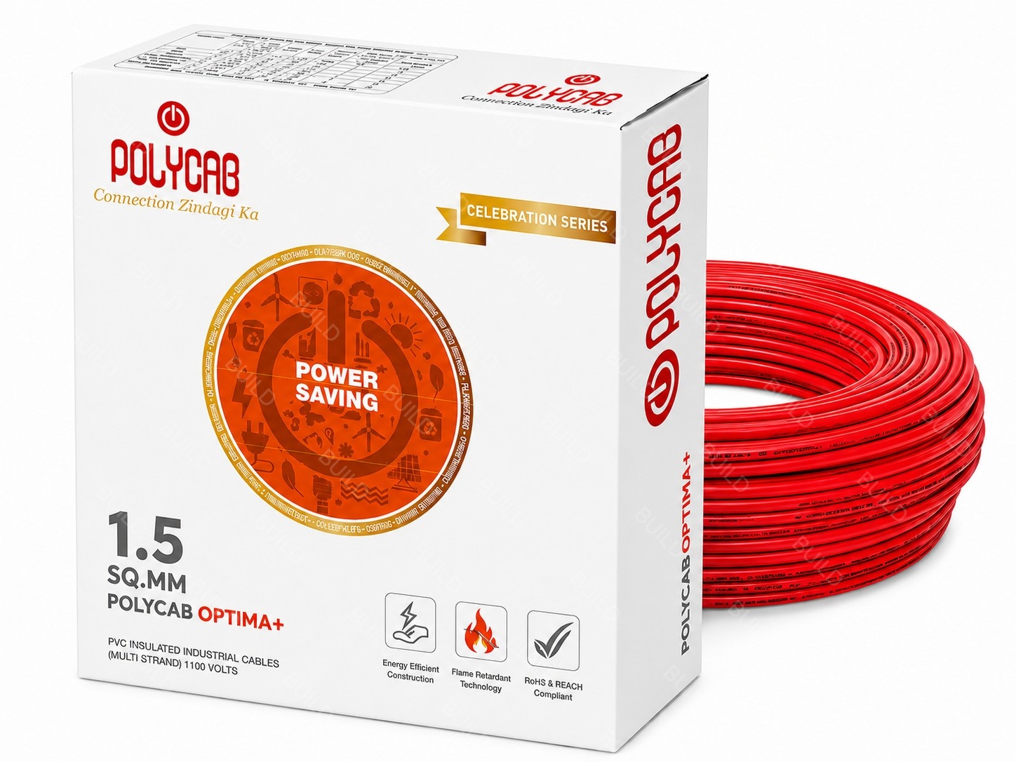 Polycab Optima+ 2.5 Sq.mm  Pvc Insulated Copper Wire – 1100v
