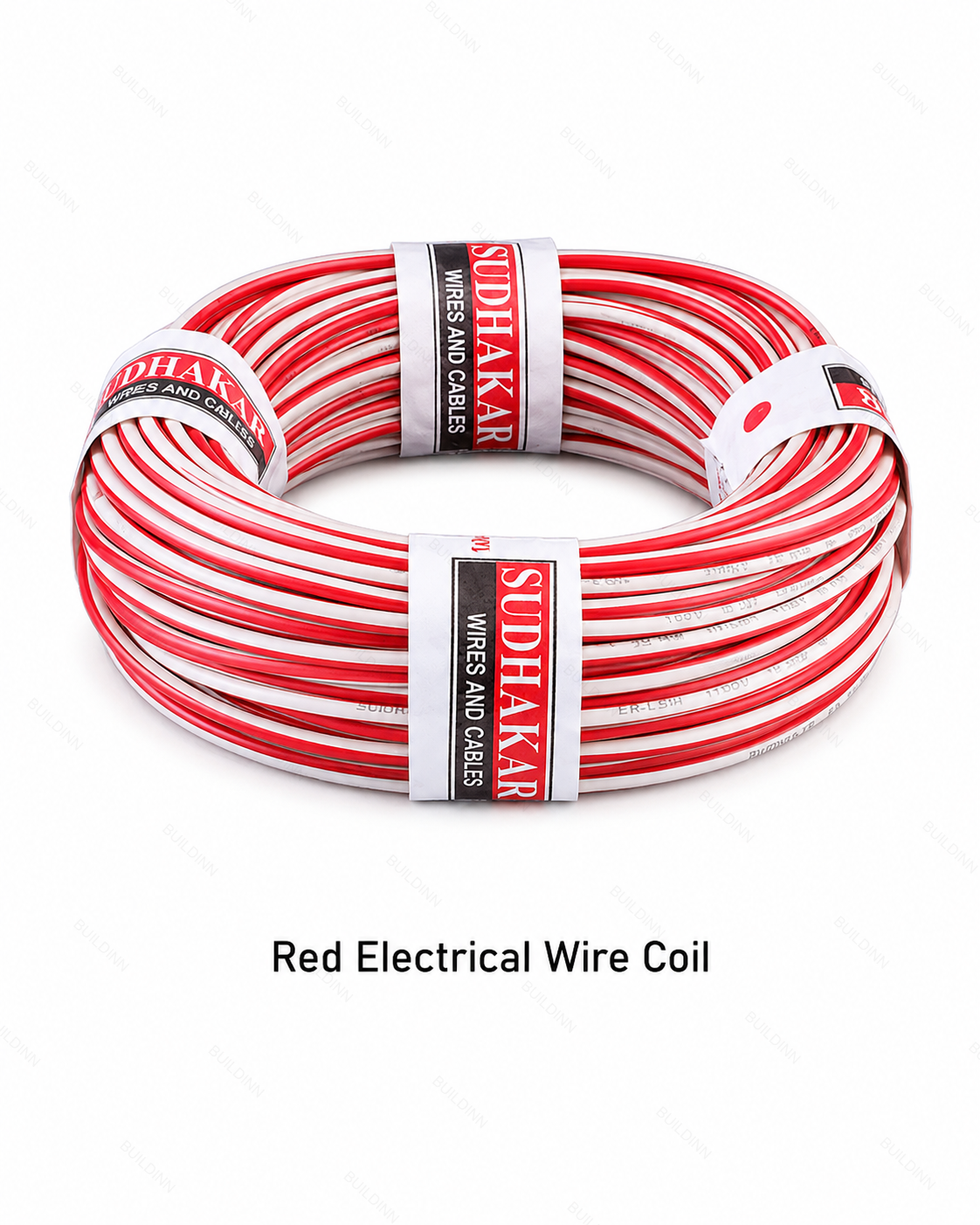 Red Electrical Wire Coil 0.5 sq mm – Flexible PVC Insulated Copper Electrical Wire for Home & Building Wiring