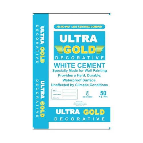Ultra Gold Decorative White Cement – 50 Kg